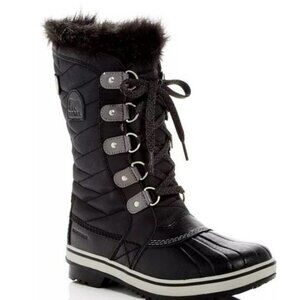 Sorel Unisex Tofino II Waterproof‎ Cold Weather Black Winter Boots Youth Size 5